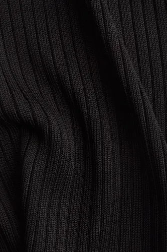 Ribbed Fisherman Neck Top - H&M (1)