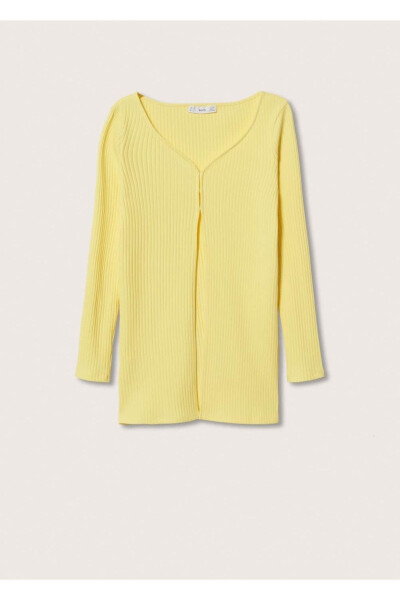 Ribbed Knit Cardigan - 3