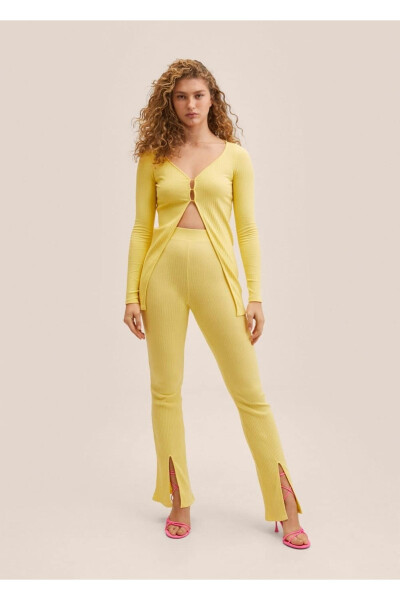 Ribbed Knit Cardigan - MANGO WOMAN (1)