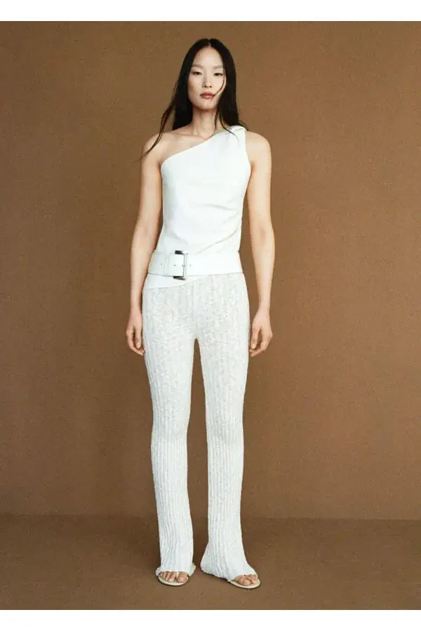 Ribbed Knit Culotte - 8