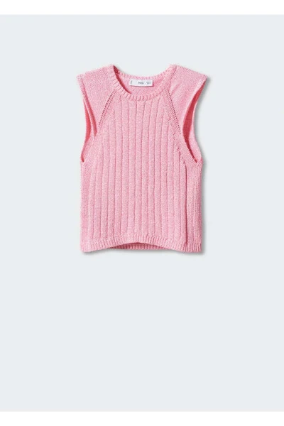 Ribbed Knitted Blouse - 3