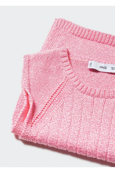 Ribbed Knitted Blouse - 6