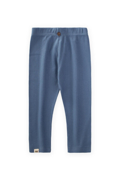 Ribbed Leggings 0-5 Years Indigo Blue - CIGIT