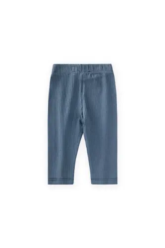 Ribbed Leggings 0-5 Years Indigo Blue - 2