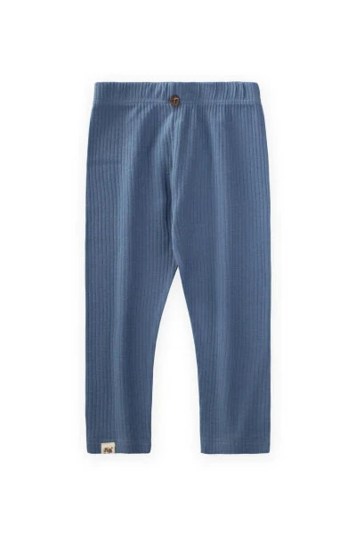 Ribbed Leggings 0-5 Years Indigo Blue - CIGIT