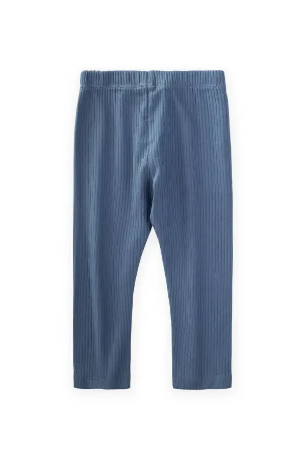 Ribbed Leggings 0-5 Years Indigo Blue - 2