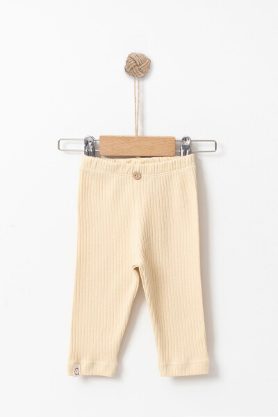 Ribbed Leggings 3-18 Months Sand Beige 