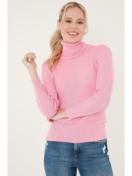 Ribbed Regular Fit Fisherman Neck Soft Acrylic Sweater 4614102 - 8