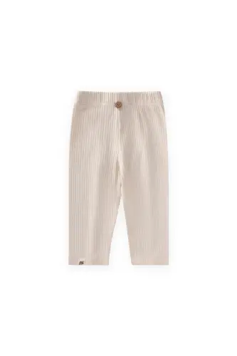 Ribbed Tights 0-5 Years Light Beige - A. BEIGE 