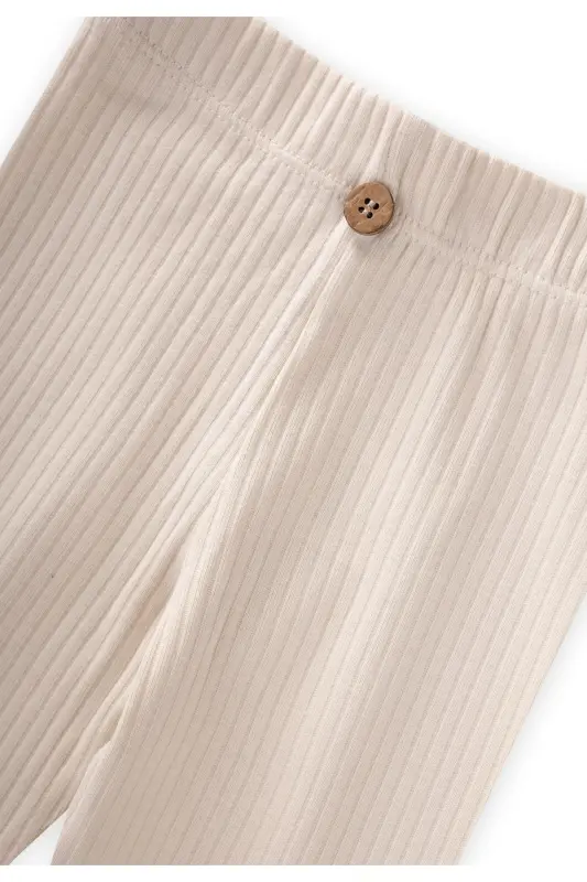 Ribbed Tights 0-5 Years Light Beige - A. BEIGE - 3
