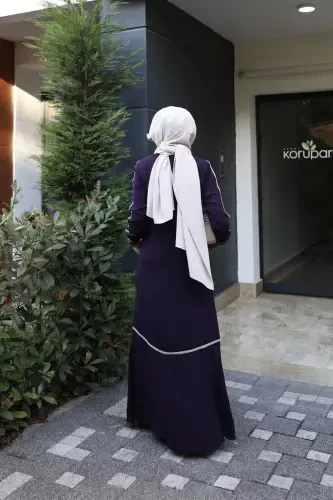 RIBBONED SPORT FERACE-PLUM - 4