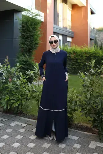 RIBBONED SPORTS FERACE-NAVY BLUE - 6