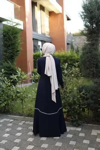 RIBBONED SPORTS FERACE-NAVY BLUE - 7