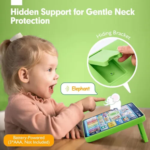 Richgv Kids Learning Tablet Trilingual Learning Pad, Educational Montessori Toy Interactive Musical Toys for 1 Year Boys Girls - 5