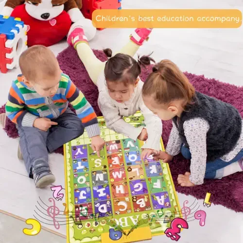 Richgv Educational Alphabet Wall Chart Talking Poster, Electronic Alphabet Poster Autism Toys, Interactive ABC Learning Toys for Kids, Toddler Learning Toys for Girls Boys Ages 2-7-TC3 - 5