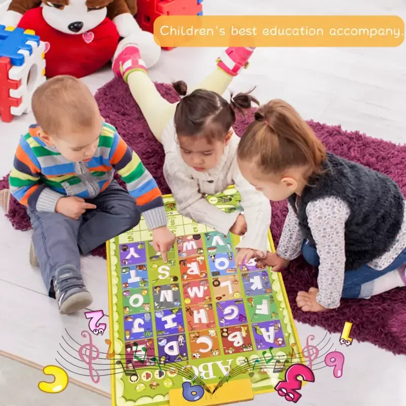 Richgv Ta'limiy Alifbo Devor Jadvali Nutqli Poster, Elektron Alifbo Posteri Autizm O'yinchoqlari, Bolalar uchun Interaktiv ABC O'quv O'yinchoqlari, Qizlar Bolalar 2-7 yosh uchun o'quv o'yinchoqlari-TC3 - 5