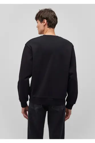 Rick and Morty Baskılı Siyah Sweatshirt 0S10185-900 - Siyah-900 - 4