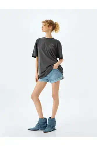 Rick And Morty Licensed Back Print Oversize T-Shirt - KOTON (1)