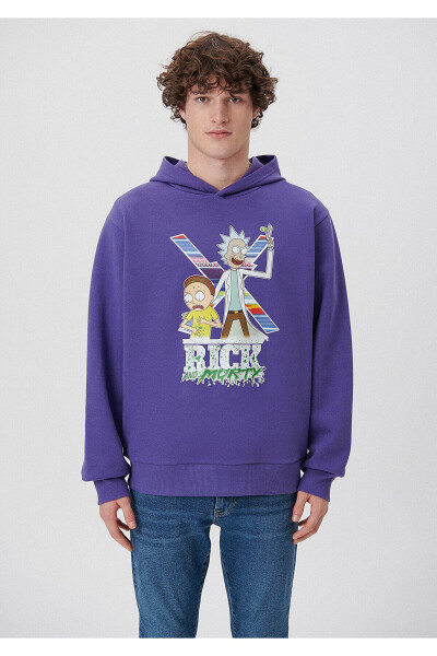 Rick and Morty Printed Hoodie Sweatshirt 0S10019-70493 - 2