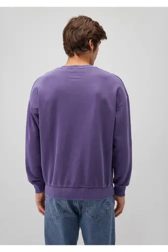 Rick and Morty Printed Purple Sweatshirt - Oversize / Wide Cut - 4