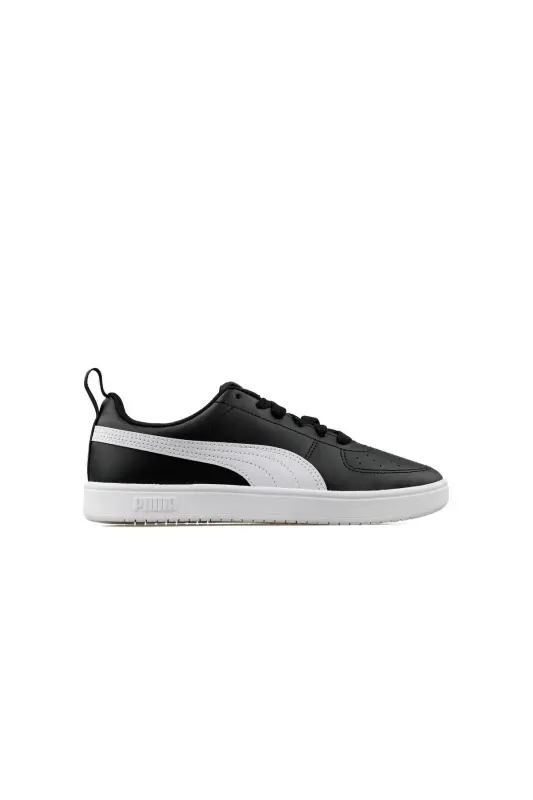 384311 11 Rickie JR Siyah-Beyaz Kadın Spor Ayakkabı - SYH-SYH - PUMA