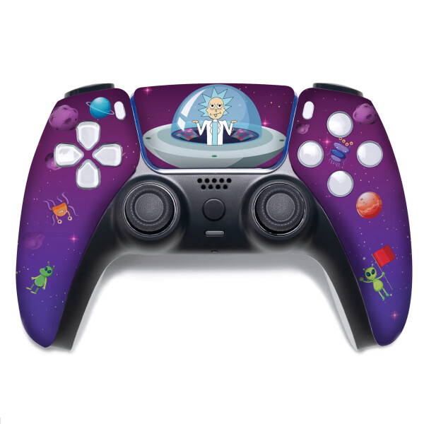 Ricky - Morty Custom PS-5 Controller Wireless compatible with Play-Station 5 Console by BCB Controllers | Proudly Customized in USA with Permanent HYDRO-DIP Printing (NOT JUST A SKIN) - 7