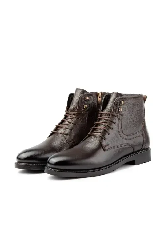 Rico Genuine Leather Lace-up Rubber Sole Men's Boot - 1