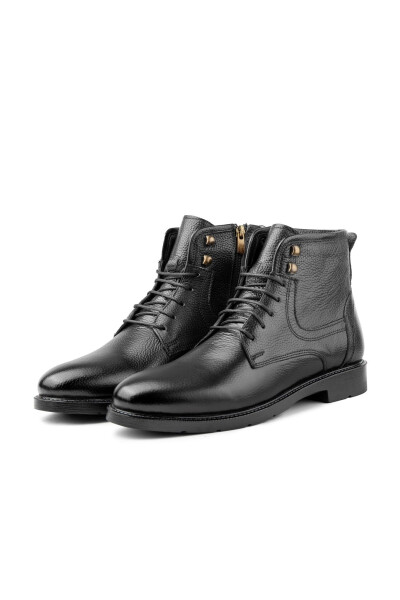 Rico Genuine Leather Lace-Up Rubber Sole Men's Boots - 1