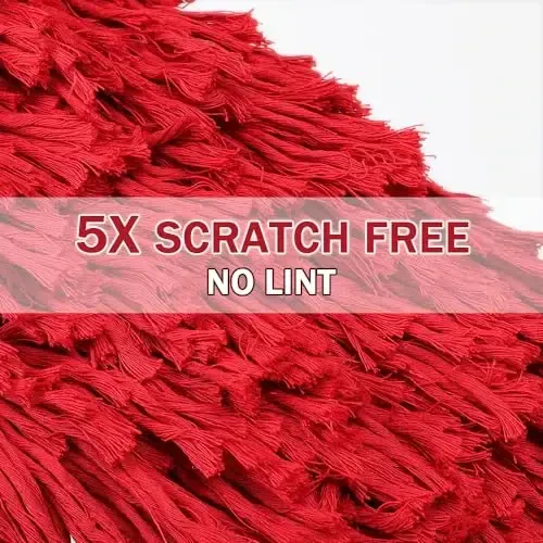 Ride Kings Car Duster Tashqi Scratch Free-Stocking Stuffers Erkaklar va Ayollar uchun sovg'alar-Chang va gulchangni olib tashlash uchun Uzaytiriladigan Teleskopik Tutqichli Avtomobil Chang cho'tkasi, Yuk mashinasi va Mototsikl uchun, Mum paxta sochlari - 6