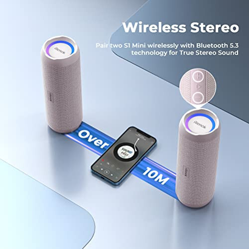 RIENOK Ko'chma Bluetooth Karnay 30W Ikkita Juftlashtirish Haqiqiy Simsiz Stereo HD Ovoz IPX7 Su o'tkazmaydigan Tashqi Sport Dush Simsiz Karnay Bluetooth 5.3 Uy Partiyasi Uchun - 3