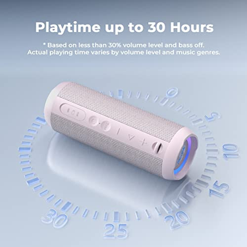 RIENOK Portable Bluetooth Speaker 30W Dual Pairing True Wireless Stereo HD Sound IPX7 Waterproof Outdoor Sport Shower Wireless Speaker Bluetooth 5.3 for Home Party - 6