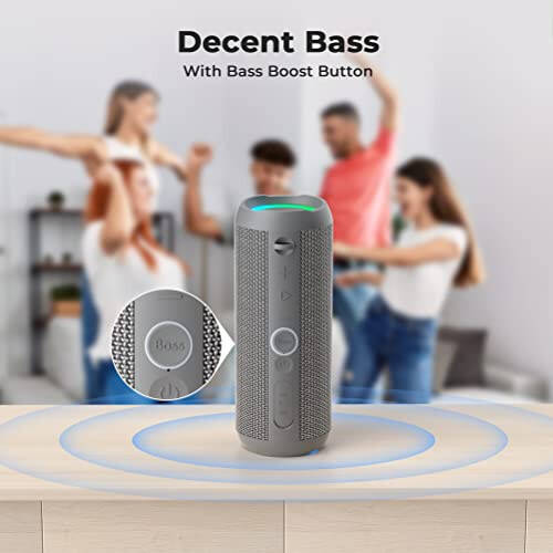 RIENOK Portable Bluetooth Speaker 30W Dual Pairing True Wireless Stereo HD Sound IPX7 Waterproof Outdoor Sport Shower Wireless Speaker Bluetooth 5.3 for Home Party - 5