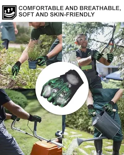 RIGWARL Erkaklar Ayollar Sensorli Ekranli Mototsikl Qo'lqoplari, Yengil Dirt Bike Qo'lqopi Sirpanmaydigan, Skelet Mototsikl Qo'lqopi - 4