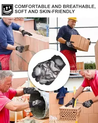 RIGWARL erkaklar ayollar uchun mototsikl qo'lqoplari Sensorli ekran, Yengil vaznli Dirt Bike qo'lqopi Sirpanmaydigan, Skelet mototsikl haydash qo'lqopi - 4