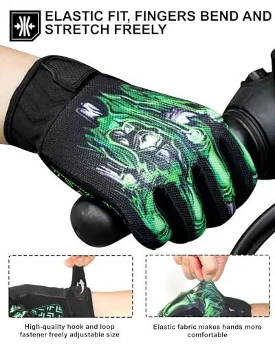 RIGWARL Motorcycle Gloves for Men Women Touchscreen, Lightweight Dirt Bike Glove Non-Slip, Skeleton Motorcycle Riding Glove - 1