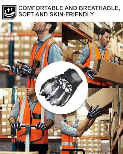 RIGWARL Touchscreen Non-Slip Skeleton Motorcycle Gloves for Men and Women, Joker Gloves for Cycling, Dirt Bike, Mountain Bike and Riding - 6