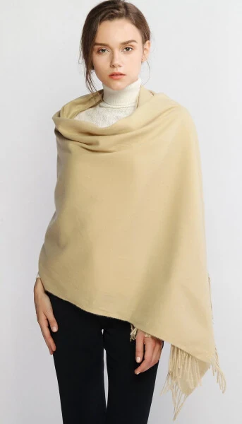 RIIQIICHY Qishki Ayollar Shali Bej PasModazoneina Shallar To'y Uchun Kechki Ko'ylaklar Uchun Katta Yumshoq Issiq Shallar - 4