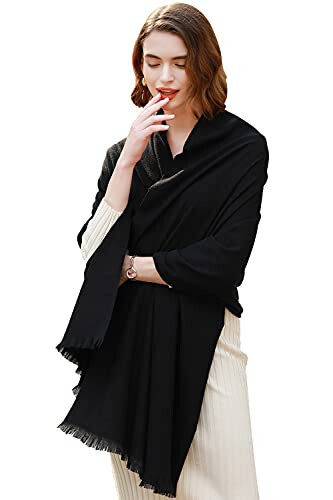 RIIQIICHY Scarfs for Women Pashmina Shawl Wraps for Evening Dresses Women Scarf for Wedding Large Winter Scarves - 3