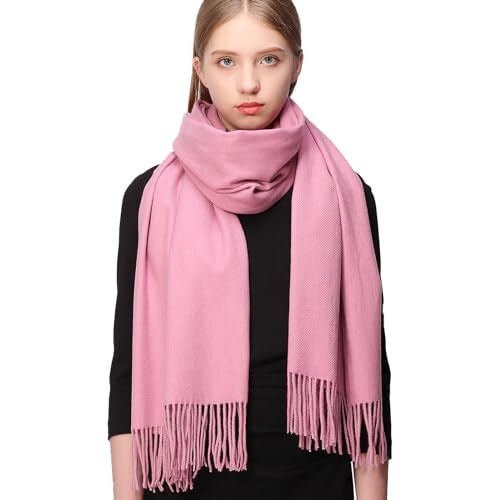 RIIQIICHY Scarfs for Women Winter Scarf Pashmina Shawls Wraps for Evening Dresses Large Soft Warm Scarves - 2