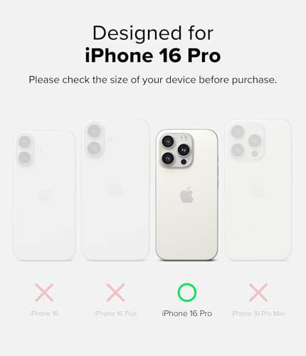 Ringke Onyx [Feels Good in The Hand] Compatible with iPhone 16 Pro Case, Anti-Fingerprint Technology Prevents Oily Smudges Non-Slip Enhanced Grip Precise Cutouts for Camera - Dark Green - 2