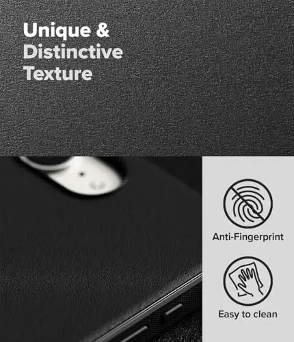 Ringke Onyx for iPhone 16e Case, [Feels Good in The Hand] Oil & Dirt Resistant, Kameralar uchun individual linza qopqoqlari, Sirpanmaydigan yaxshilangan ushlagichli yengil qopqoq - Qora - 3