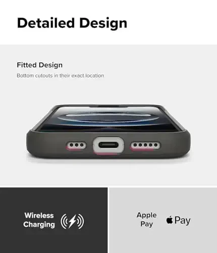 Ringke Onyx for iPhone 16e Case, [Feels Good in The Hand] Oil & Dirt Resistant, Kameralar uchun individual linzalar qoplamalari, Sirpanmaydigan kuchaytirilgan ushlagich yengil qopqoq - Kulrang - 6