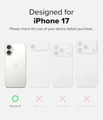 Ringke Onyx for iPhone 17 G'ilofi, [MagSafe bilan mos] Yog 'va kirlanishga chidamli, Kameralar uchun individual linzalar qopqoqlari, Sirpanmaydigan kuchaytirilgan tutqichli yengil qopqoq - Magnit Kamuflaj Qora - RINGKE (1)