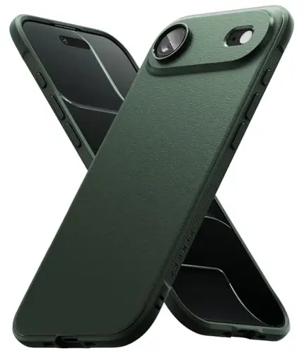 Ringke Onyx for iPhone Air Case, [Feels Good in The Hand] Yog' va kirlikka chidamli, Kameralar uchun individual linza qopqoqlari, Sirpanmaydigan yaxshilangan tutqichli yengil qopqoq - To'q yashil - RINGKE