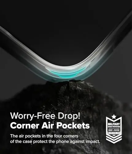 Ringke Onyx iPhone 15 Pro uchun gʻilof, [Qoʻlda yaxshi seziladi] Yogʻ va kirlikka chidamli, kameralar uchun individual linza qopqoqlari, sirpanmaydigan kuchaytirilgan tutqichli yengil gʻilof - Kulrang - 6