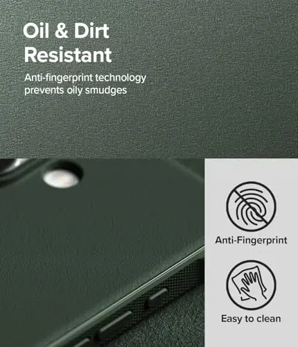 Ringke Onyx iPhone 16 Plus uchun g'ilof, [Qo'lda yaxshi seziladi] Yog' va kirlikka chidamli, Kameralar uchun individual linza qopqoqlari, Sirpanmaydigan yaxshilangan ushlagichli yengil qopqoq - To'q yashil - 3