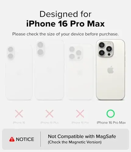 Ringke Onyx iPhone 16 Pro Max uchun g‘ilof, [Qo‘lda yaxshi seziladi] Yog‘ va kirga chidamli, kameralar uchun alohida linza qopqoqlari, sirpanmaydigan kuchaytirilgan tutqichli yengil g‘ilof - Qora - RINGKE (1)