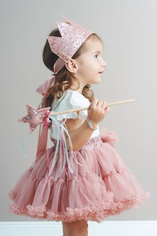 Rio Fiyonk Detaylı Astarlı Kabarık Karnaval Tütü Etek (GÜL KURUSU)-GÜL KURUSU - 3