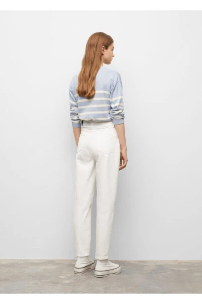 Ripped Detailed Straight Cut Jeans - 3