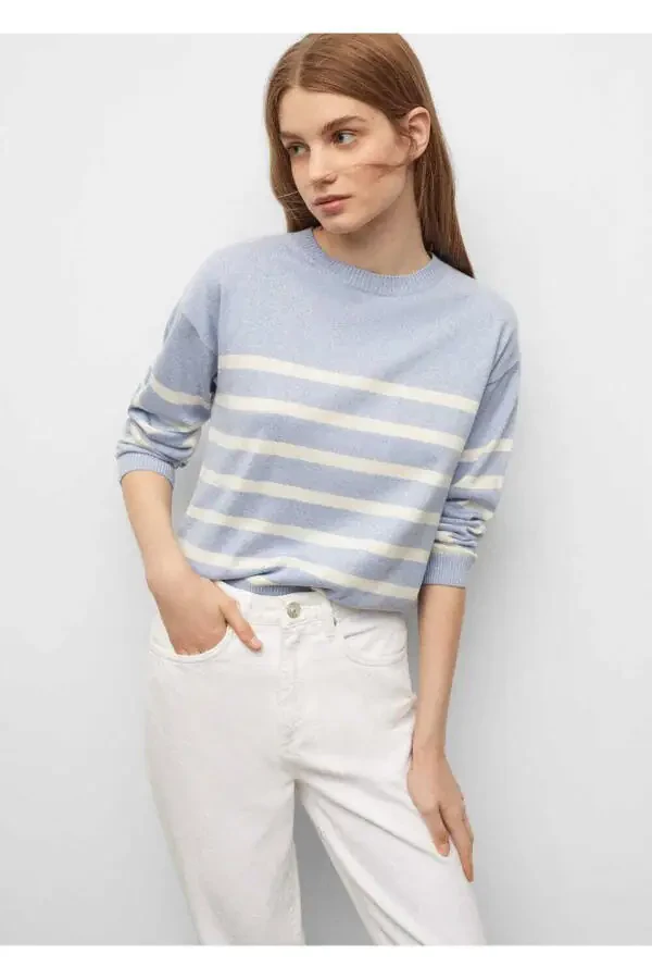 Ripped Detailed Straight Cut Jeans - 6